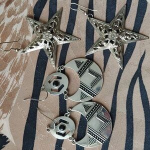 2 Pair Of Hanging Earrings